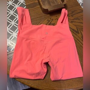 Lululemon Align High-Rise Pant 25" Raspberry Cream size 12